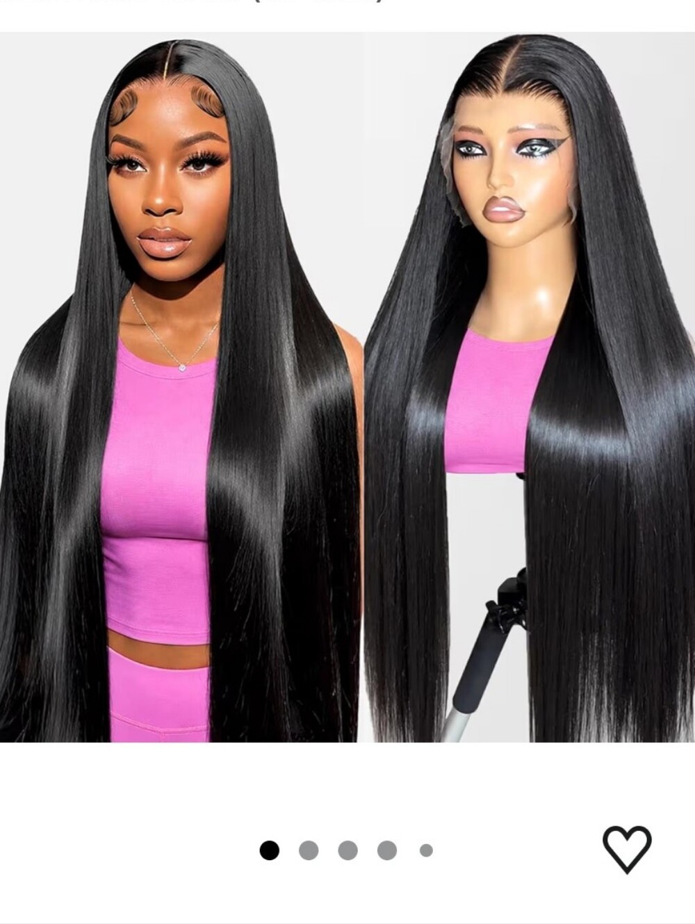 13x6 HD Frontal Human Hair Long Straight Wig 18"